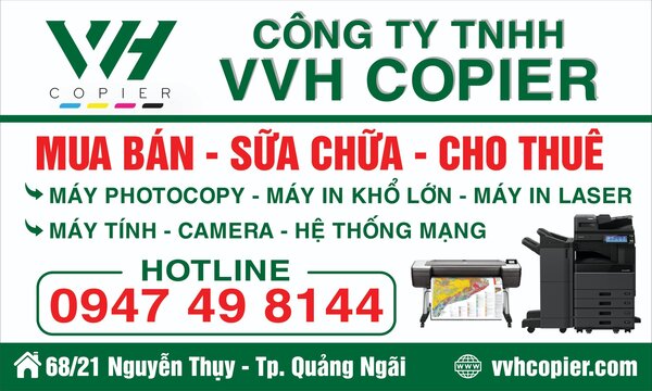  - Công Ty TNHH VVH Copier